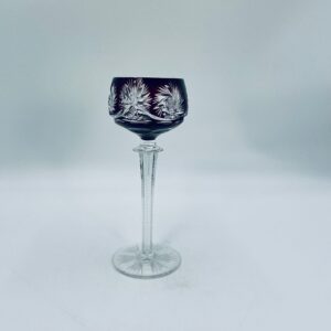 Vintage crystal wine glass