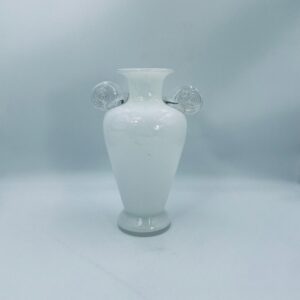 Vintage decorative glass amphora vase