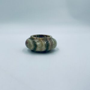 Vintage natural stone candle holder