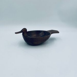 Wooden bowl, hand-carved Scandinavian