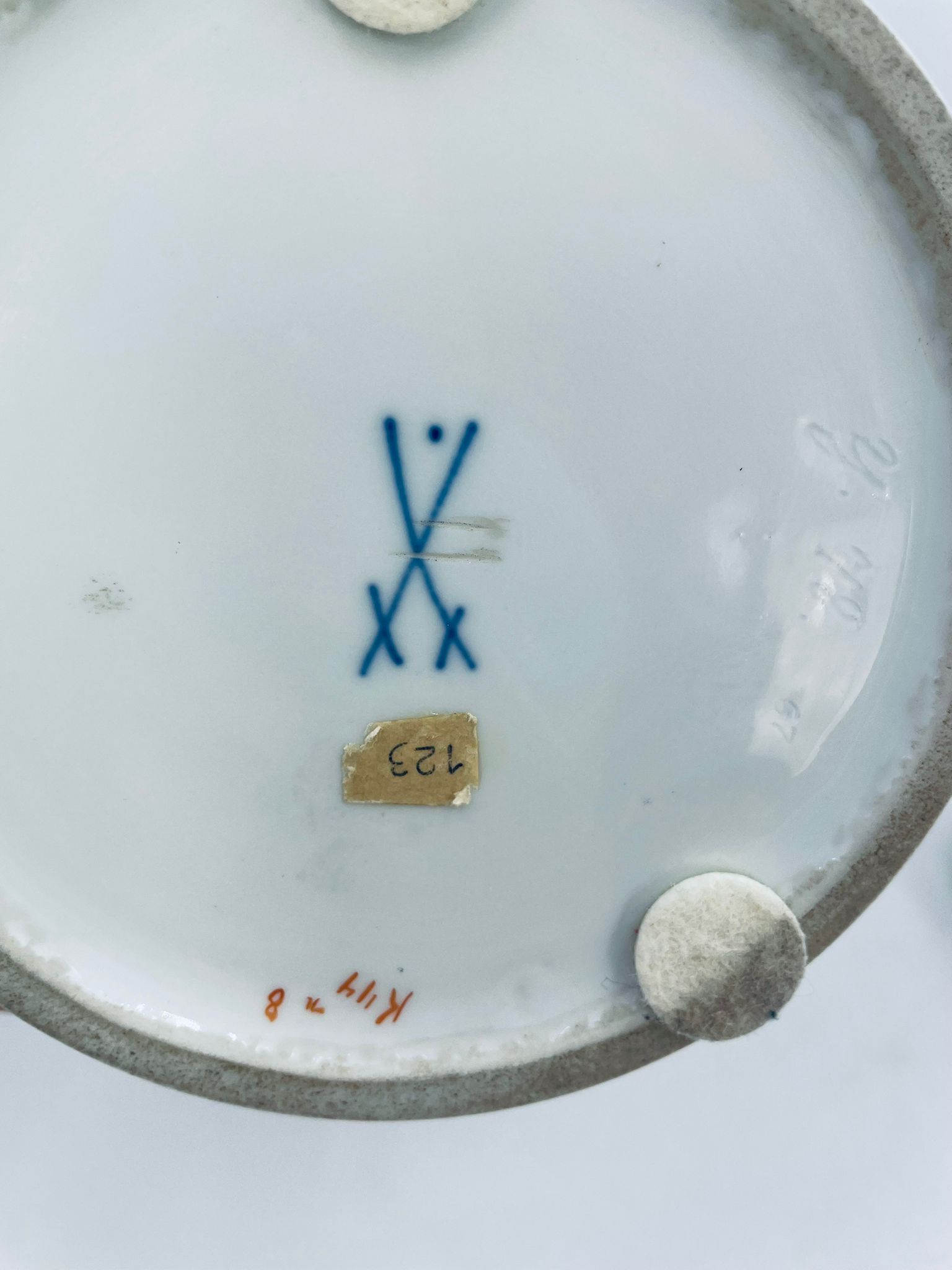 Antyczna waza, amfora porcelanowa Meissen Miśnia - obrazek 8