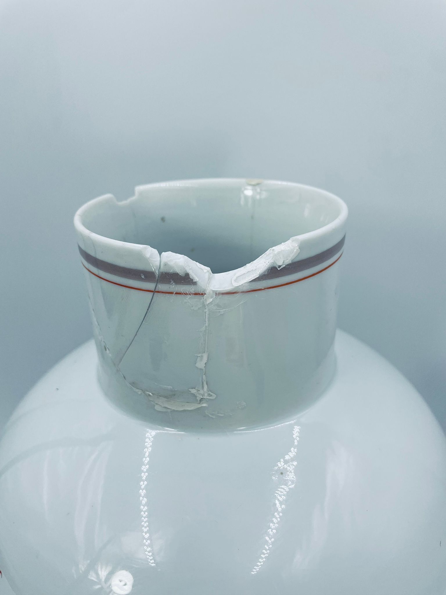 Antyczna waza, amfora porcelanowa Meissen Miśnia - obrazek 5