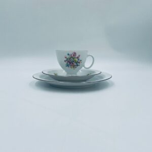 Zestaw śniadaniowy Filiżanka kolekcjonerska porcelanowa AK Kaiser Romantica