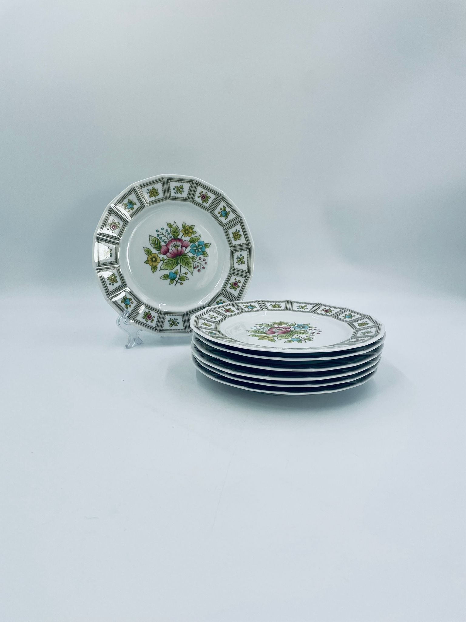 Talerz deserowy porcelanowy Hutschenreuther Diamant Flowers - Image 4