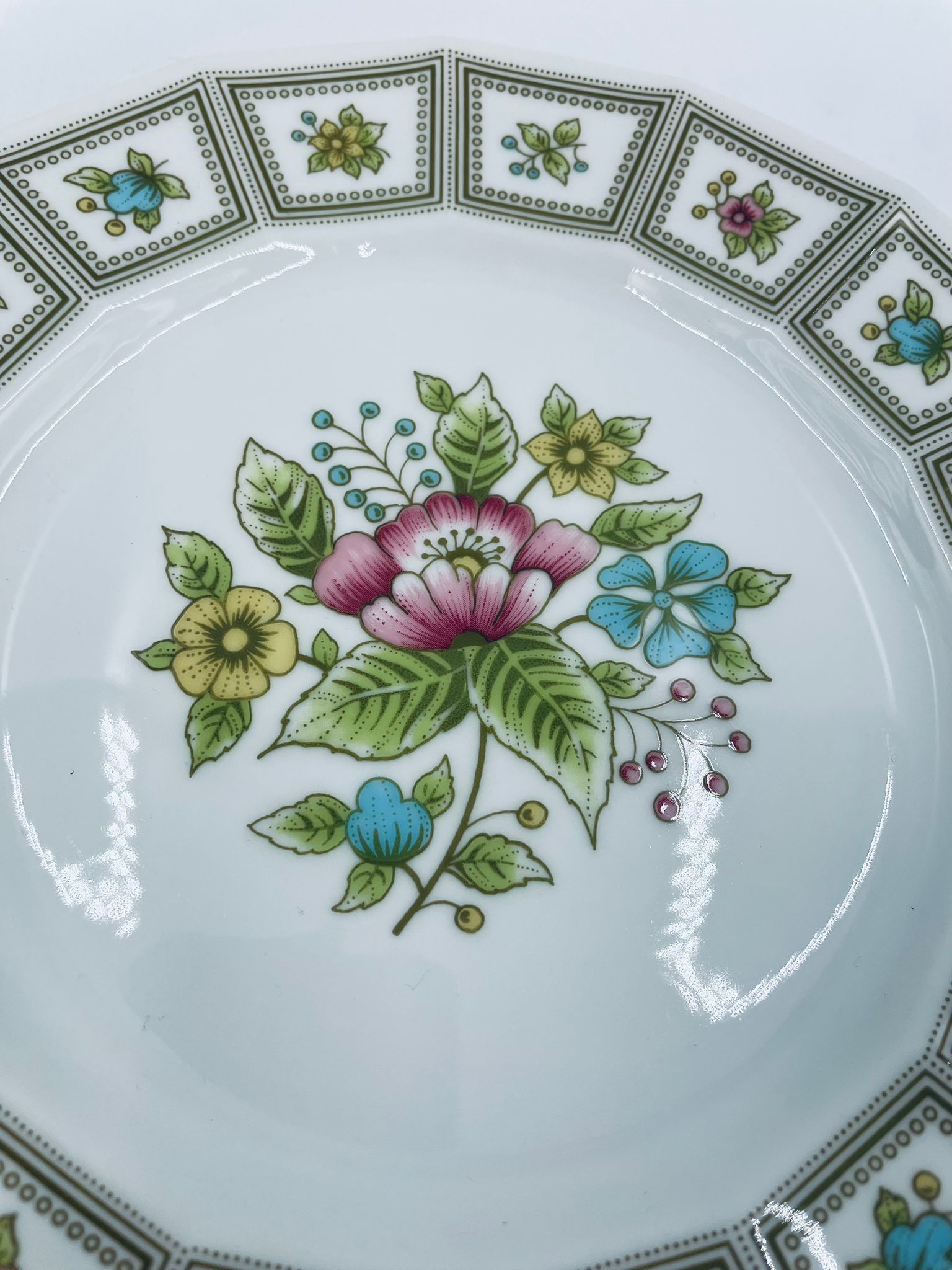 Talerz deserowy porcelanowy Hutschenreuther Diamant Flowers - Image 6