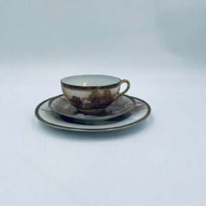 Zestaw śniadaniowy Filiżanka kolekcjonerska porcelanowa Japońska