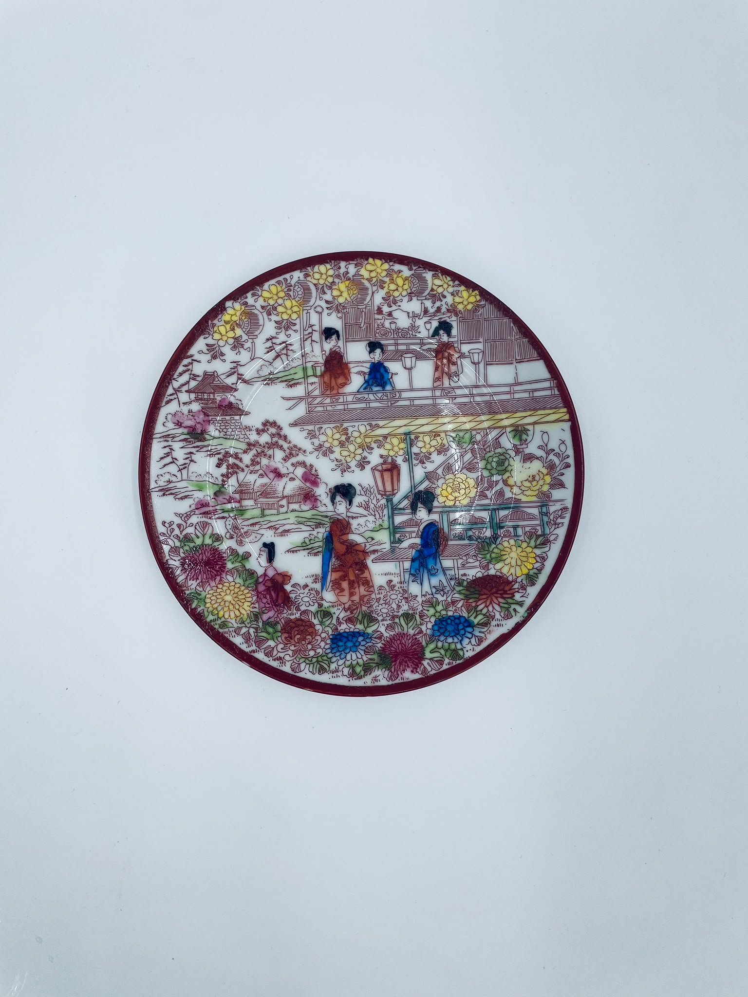 Talerz deserowy porcelanowy Japonia