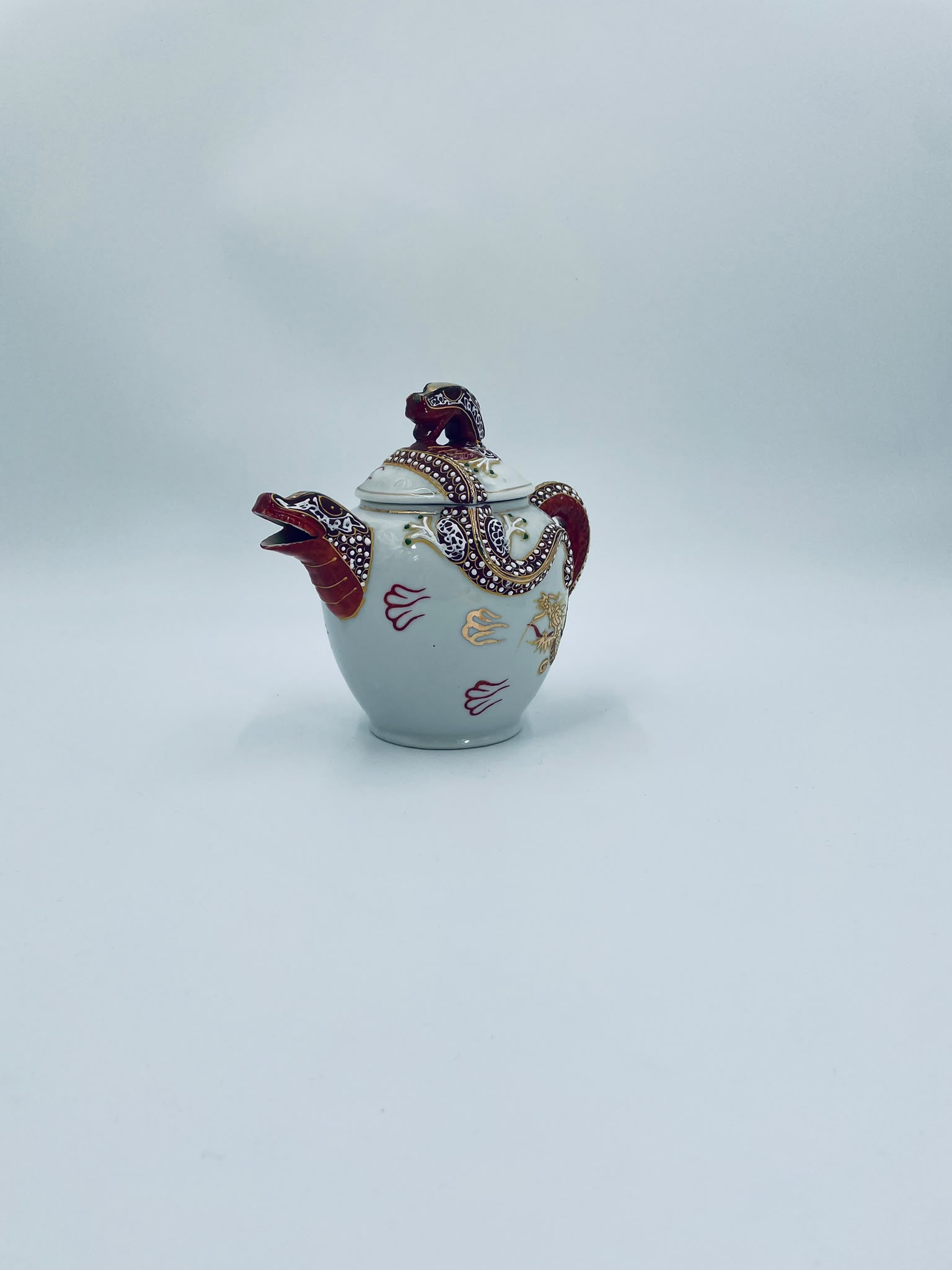 Antyczny Imbryk porcelanowy Dragonware Japonia - Image 7