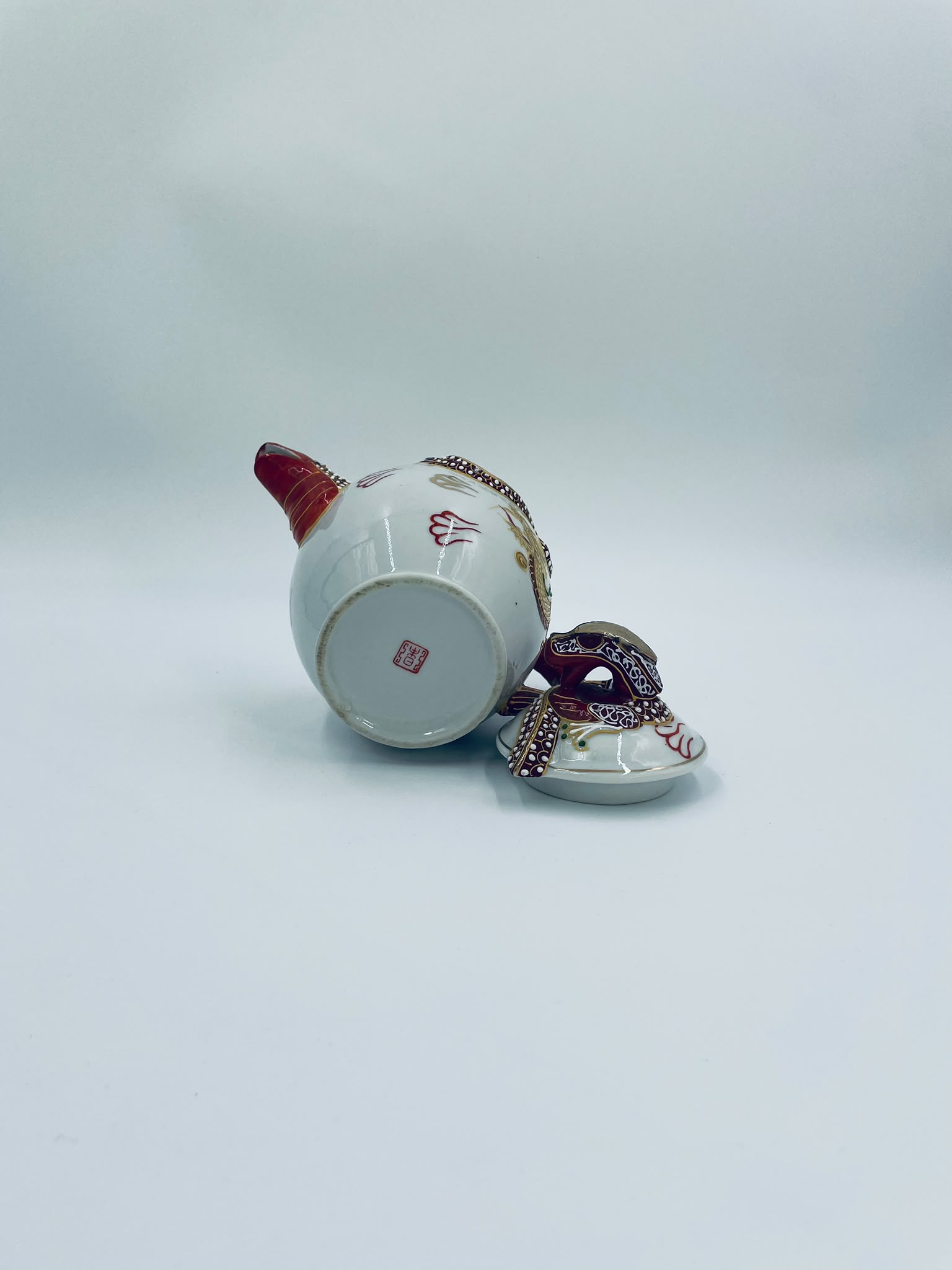 Antyczny Imbryk porcelanowy Dragonware Japonia - Image 10