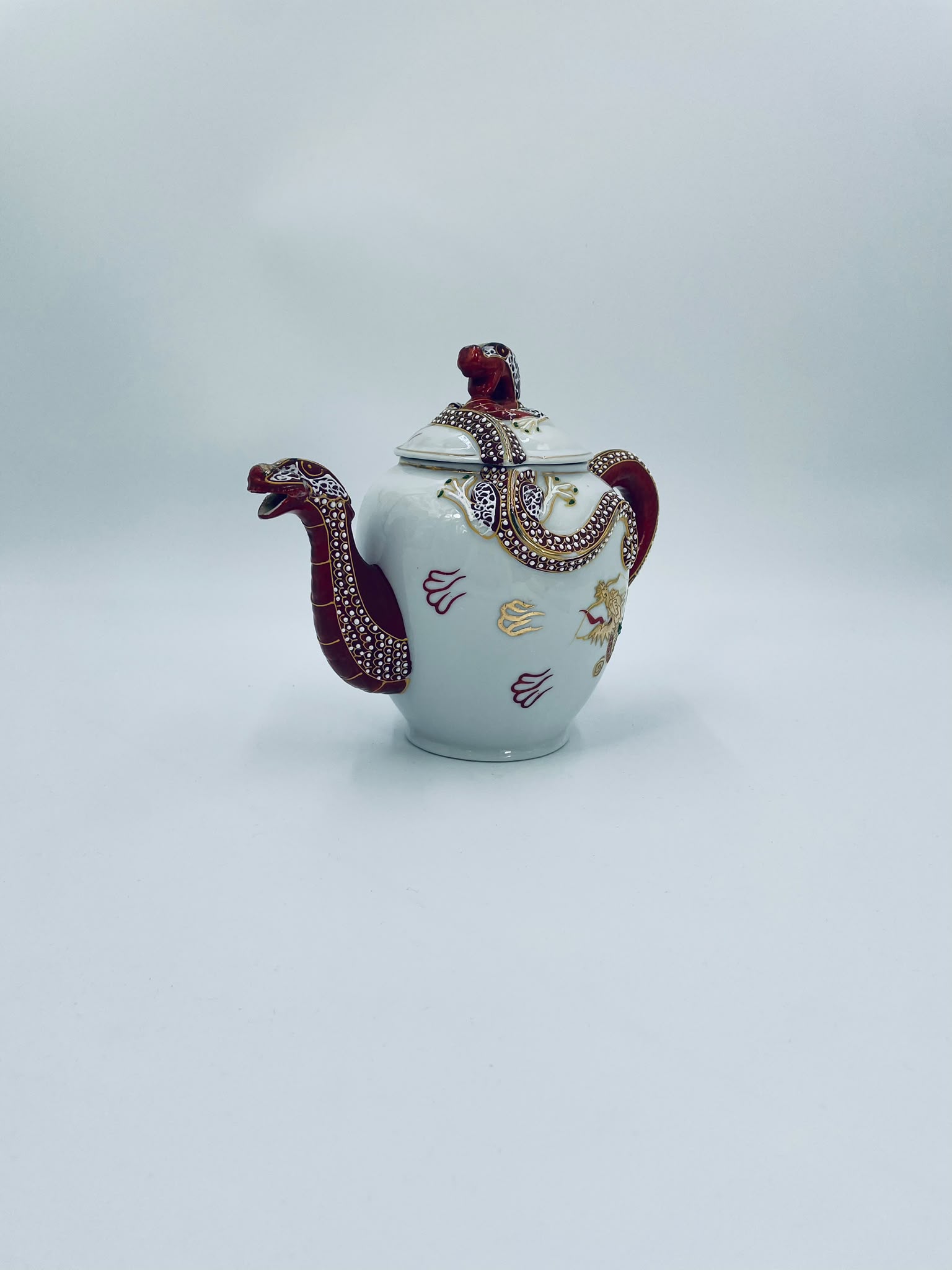 Antyczny dzbanek porcelanowy Dragonware Japonia - Image 6