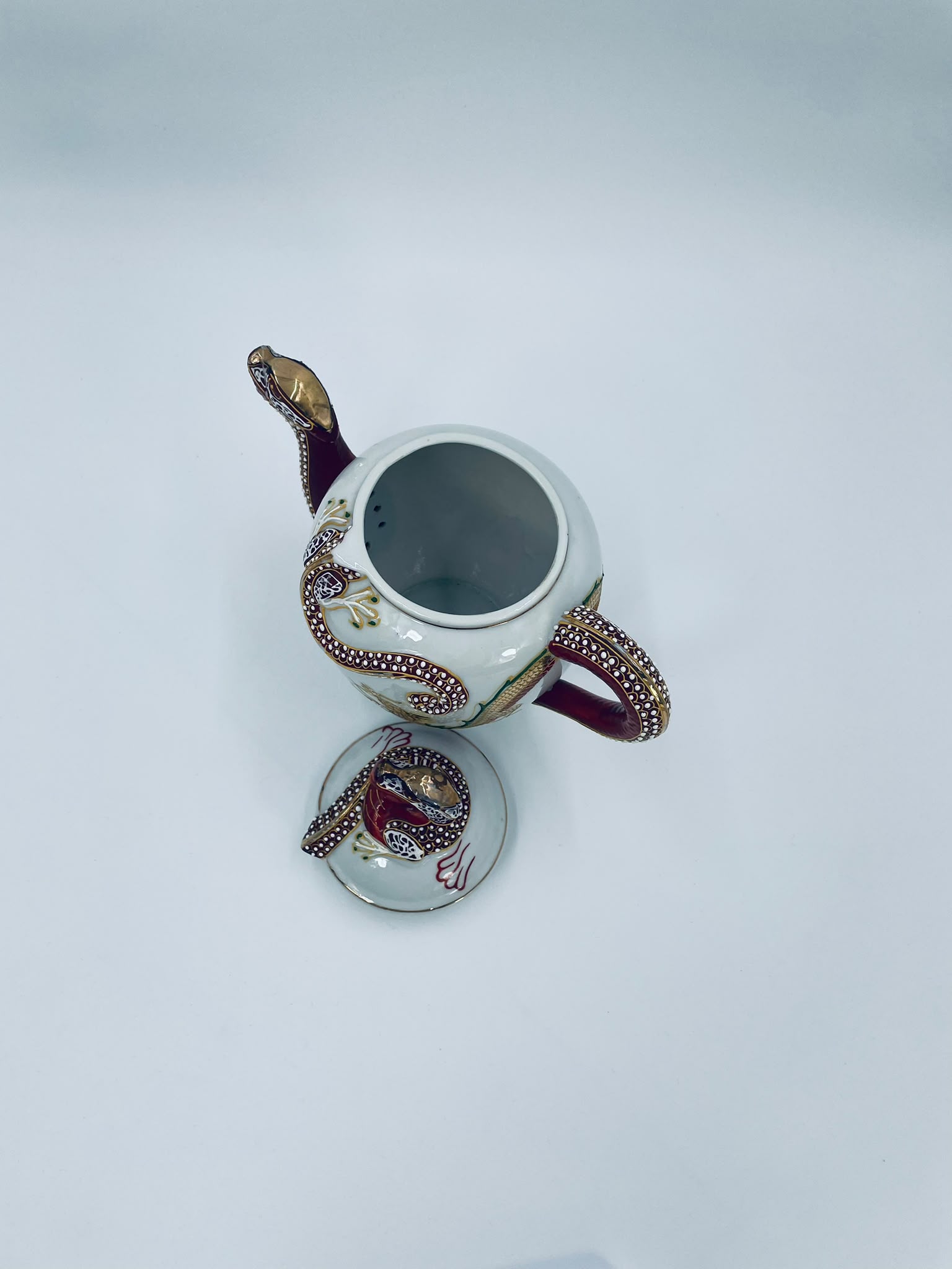 Antyczny dzbanek porcelanowy Dragonware Japonia - Image 8