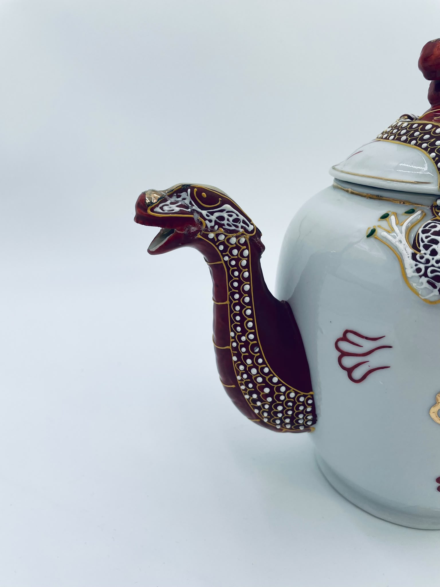 Antyczny dzbanek porcelanowy Dragonware Japonia - Image 17