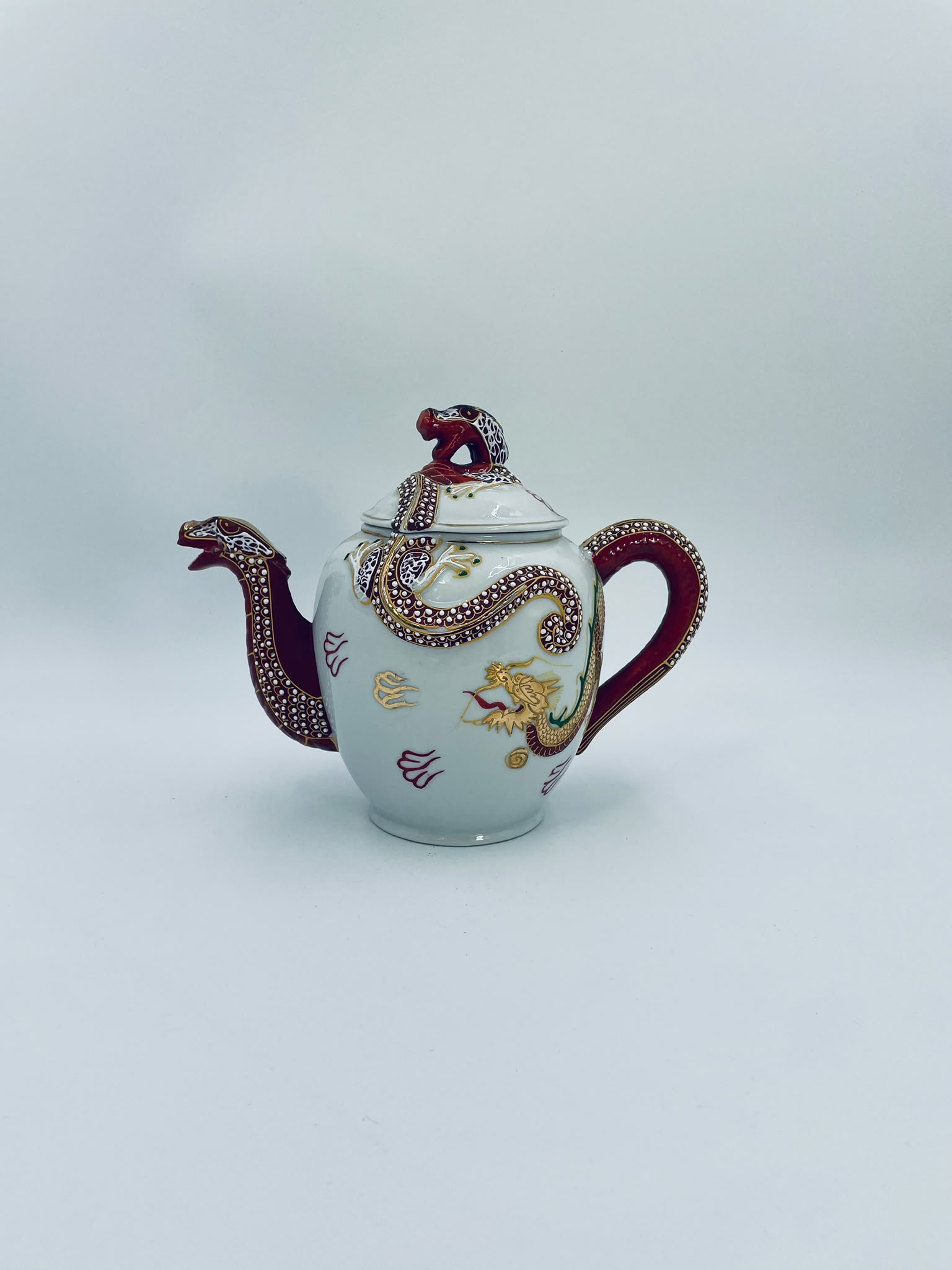 Antyczny dzbanek porcelanowy Dragonware Japonia - Image 16