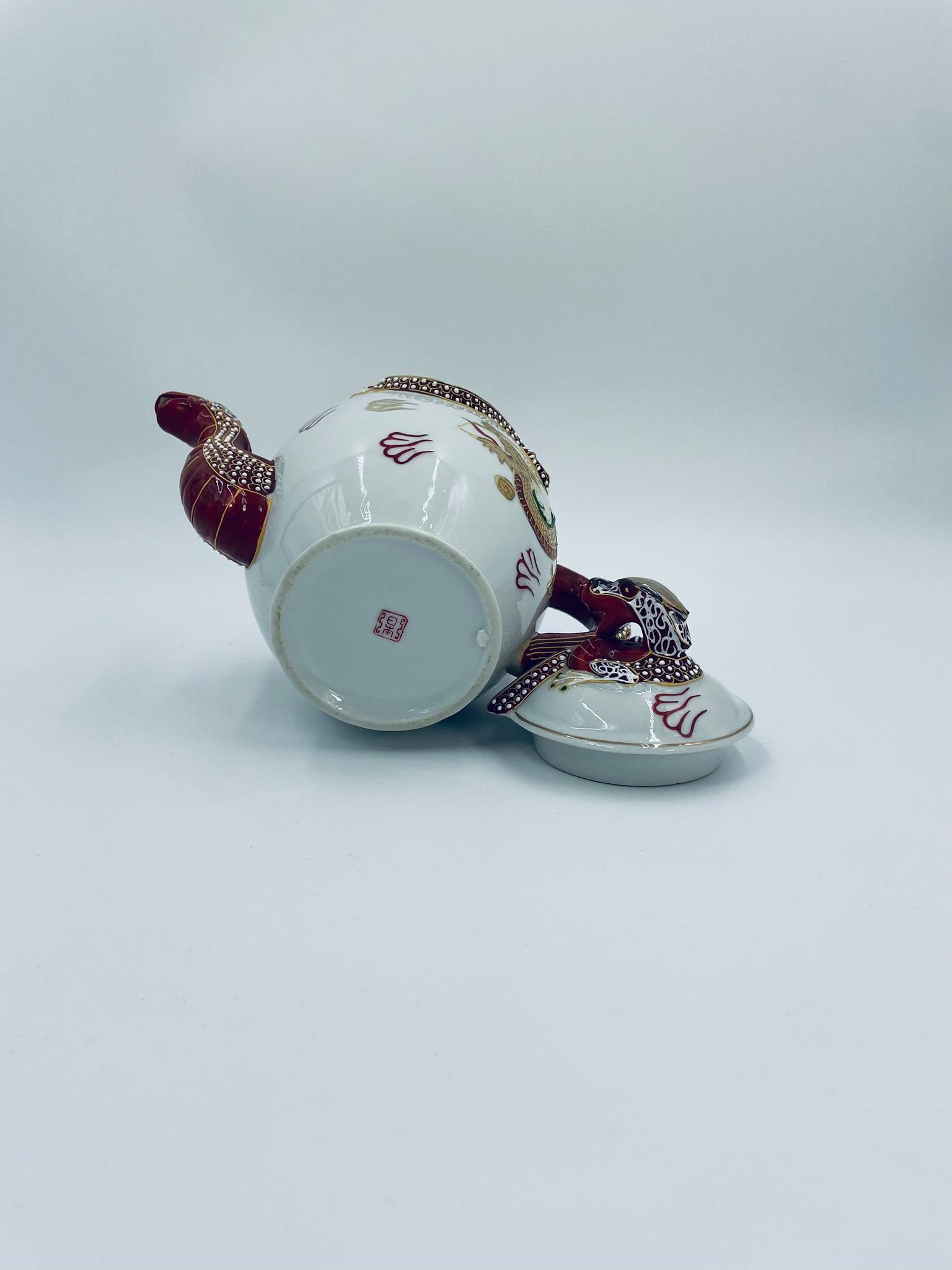 Antyczny dzbanek porcelanowy Dragonware Japonia - Image 12