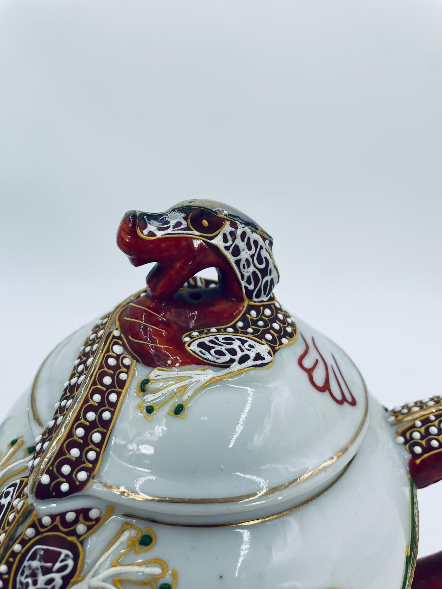 Antyczny dzbanek porcelanowy Dragonware Japonia - Image 9