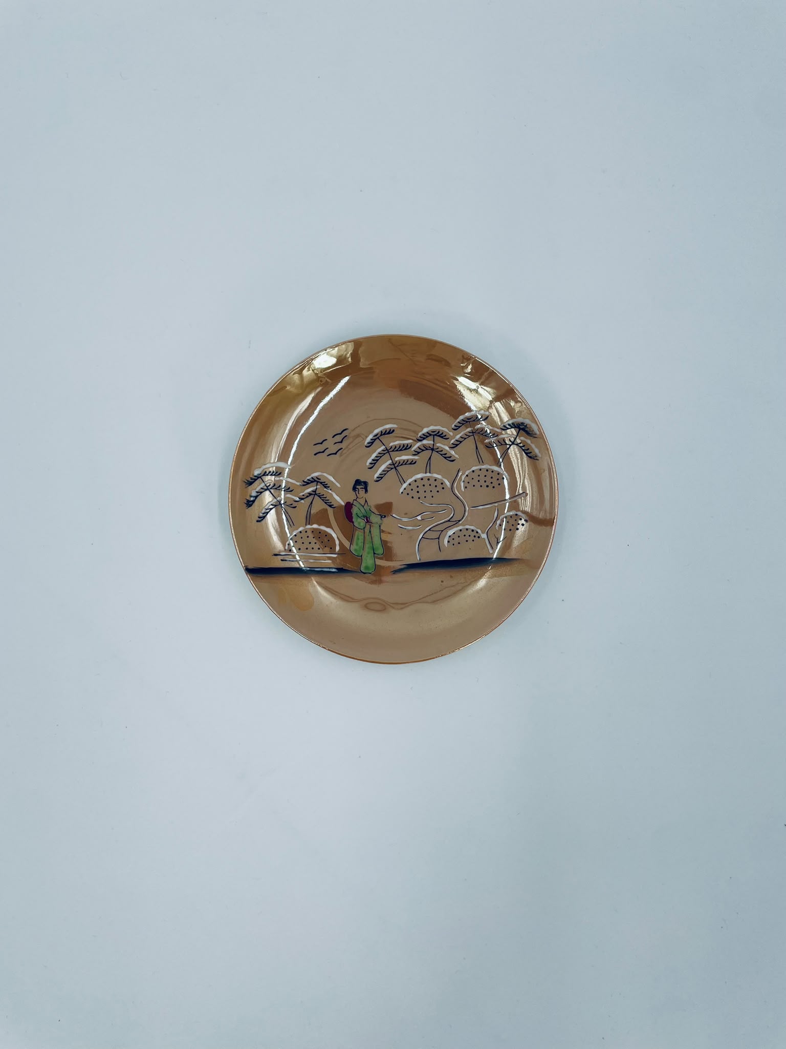 Antyczny spodek pod filiżankę porcelanowy Japonia - Image 7