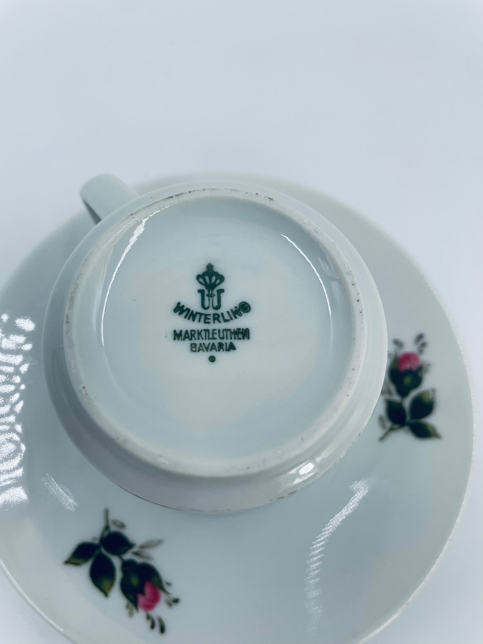 Zestaw śniadaniowy Filiżanka kolekcjonerska porcelanowa Winterling Marktleuthen Bavaria - obrazek 3