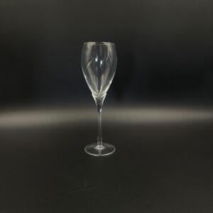 Vintage crystal wine glass