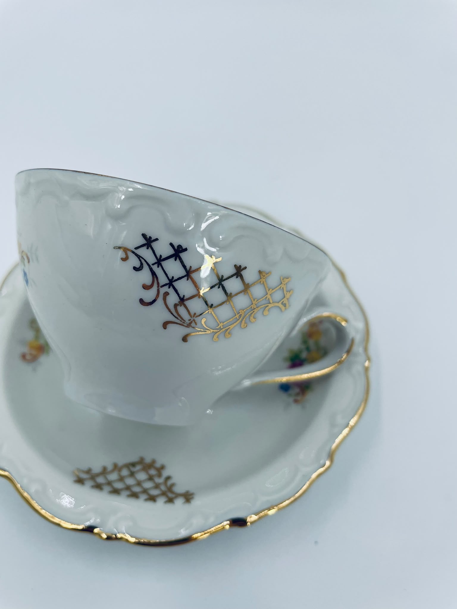 Zestaw śniadaniowy Filiżanka kolekcjonerska porcelanowa Kahla - obrazek 5