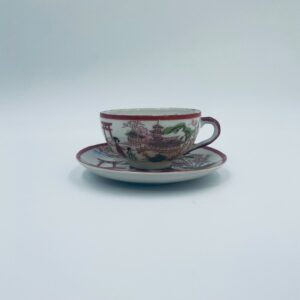 Zestaw śniadaniowy Filizanka kolekcjonerska porcelanowa Japonia