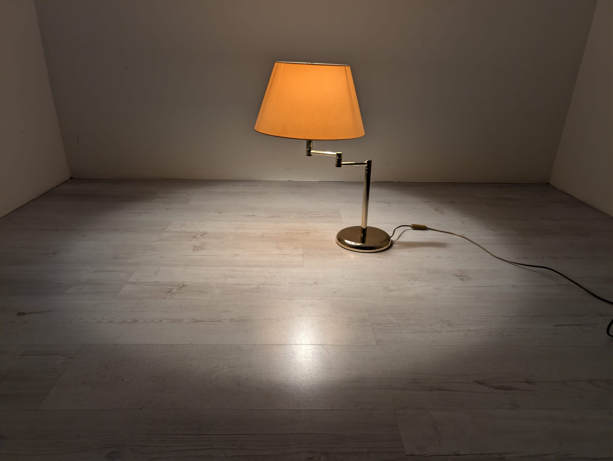 Lampa stołowa mosiądzowana w stylu Hollywood Regency - obrazek 15