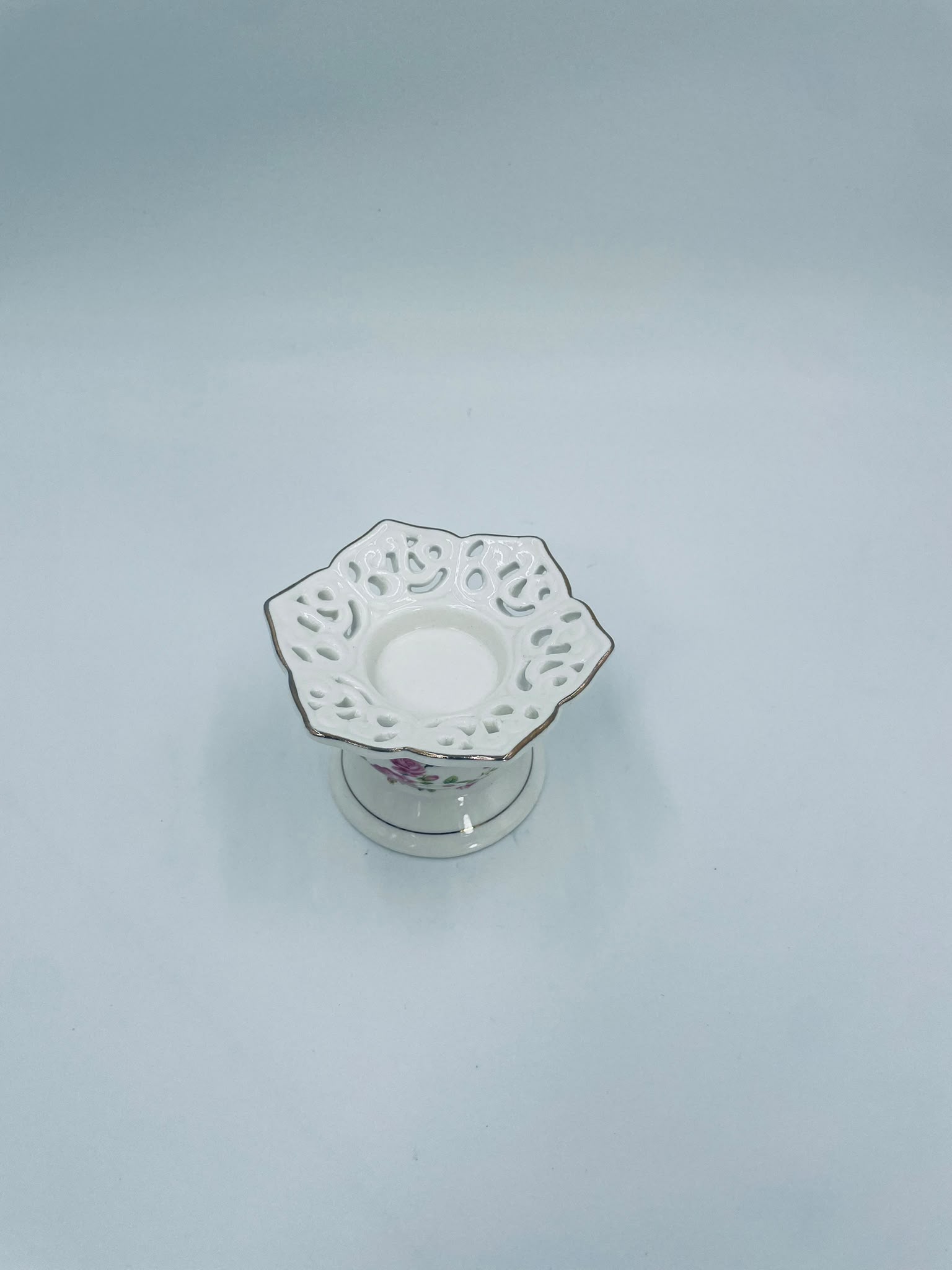 Świecznik dekoracyjny porcelanowy Vintage - Image 4