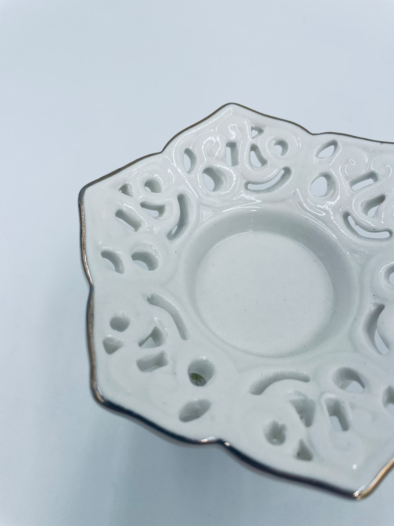 Świecznik dekoracyjny porcelanowy Vintage - Image 5