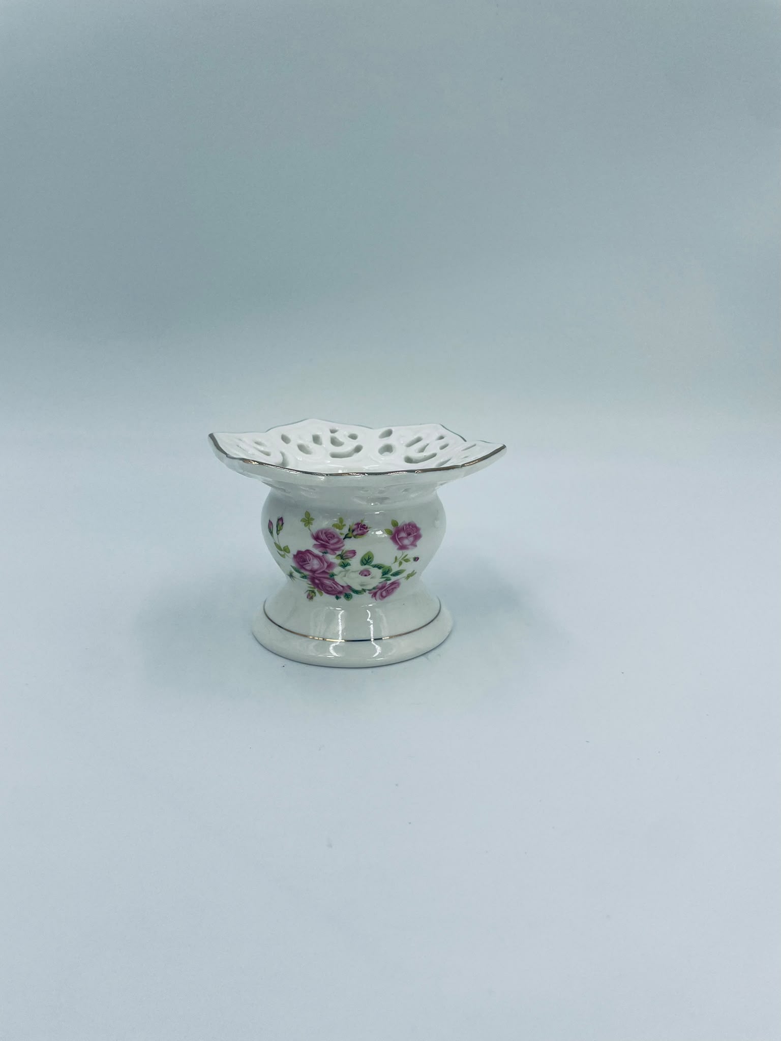 Vintage porcelain decorative candle holder