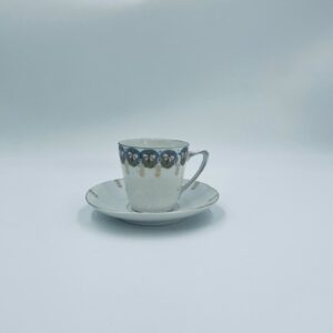 Vintage porcelain collector's breakfast cup set