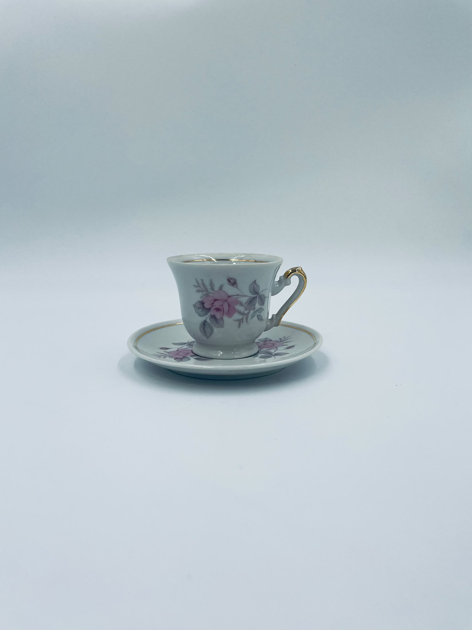 Zestaw śniadaniowy Filiżanka kolekcjonerska porcelanowa Zaječar Jugosławia