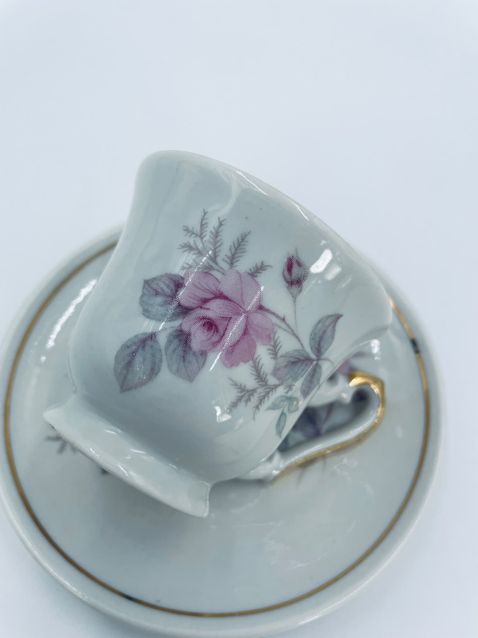 Zestaw śniadaniowy Filiżanka kolekcjonerska porcelanowa Zaječar Jugosławia - Image 5