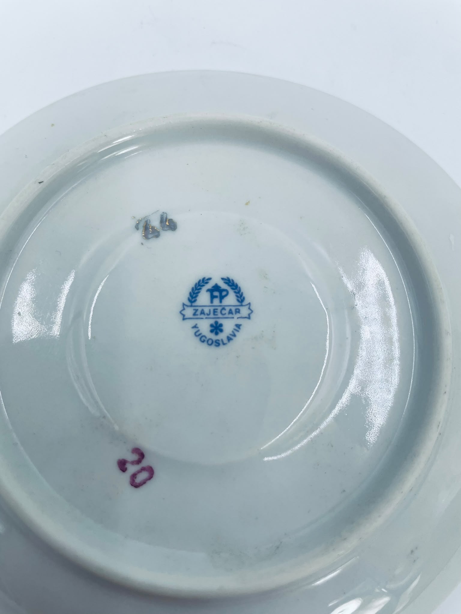 Zestaw śniadaniowy Filiżanka kolekcjonerska porcelanowa Zaječar Jugosławia - Image 6