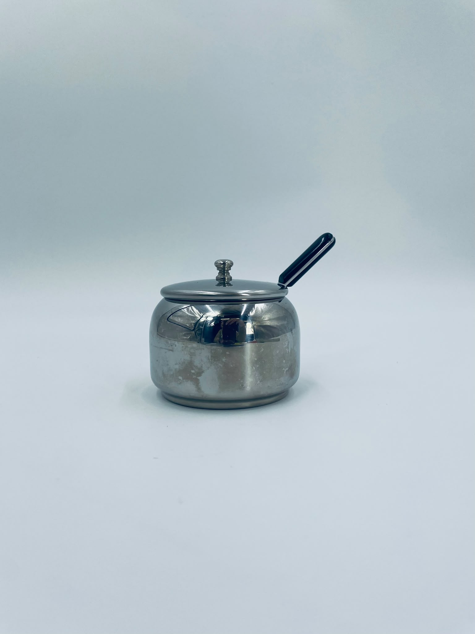 Cukiernica z łyżeczką ze stali nierdzewnej Vintage