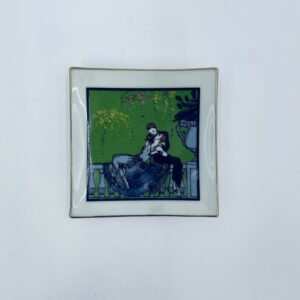 Talerzyk kolekcjonerski porcelanowy Art Deco