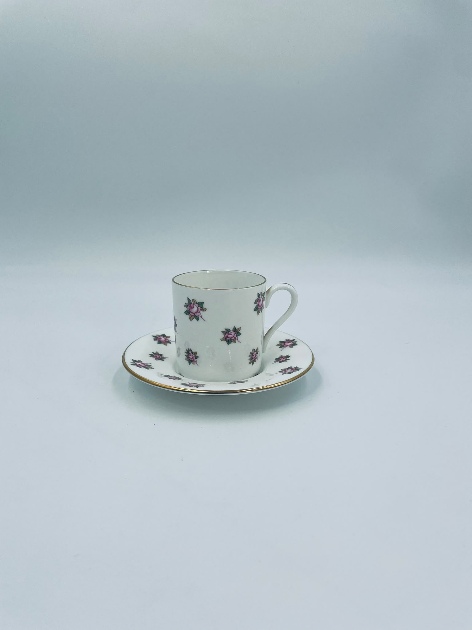 Zestaw śniadaniowy Filiżanka kolekcjonerska porcelanowa Aynsley Anglia - obrazek 2