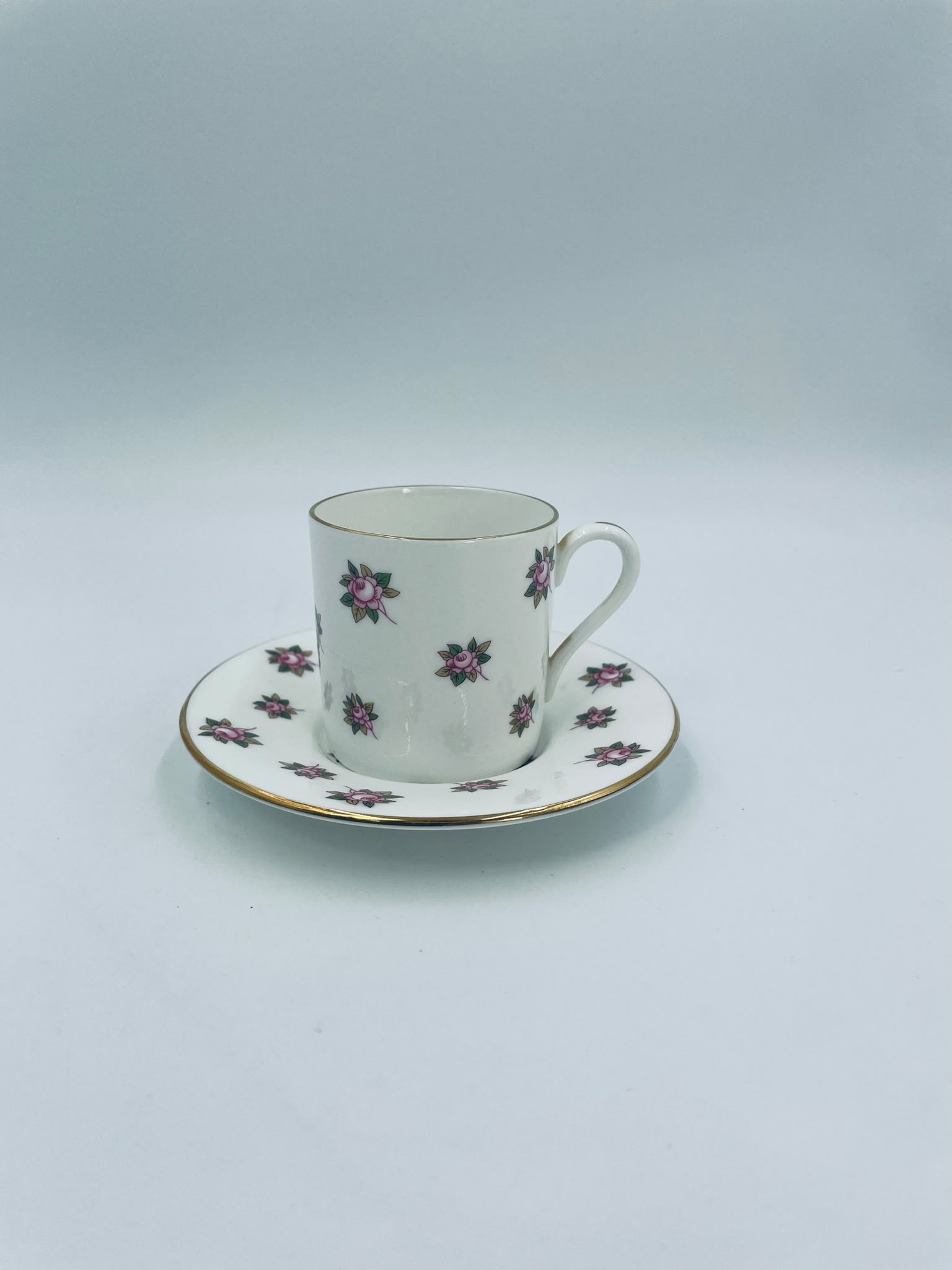 Zestaw śniadaniowy Filiżanka kolekcjonerska porcelanowa Aynsley Anglia