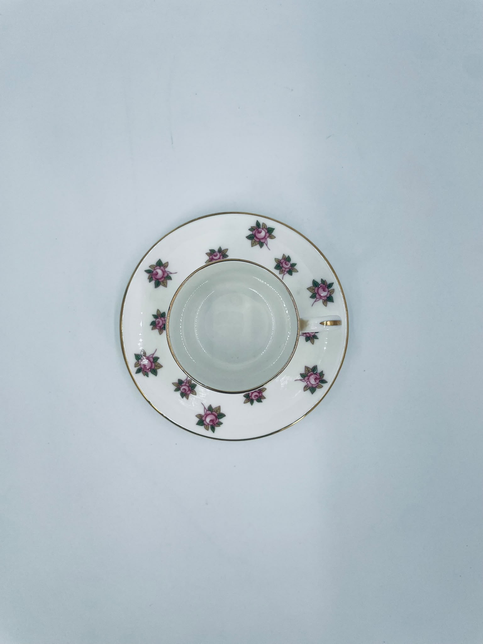 Zestaw śniadaniowy Filiżanka kolekcjonerska porcelanowa Aynsley Anglia - obrazek 4