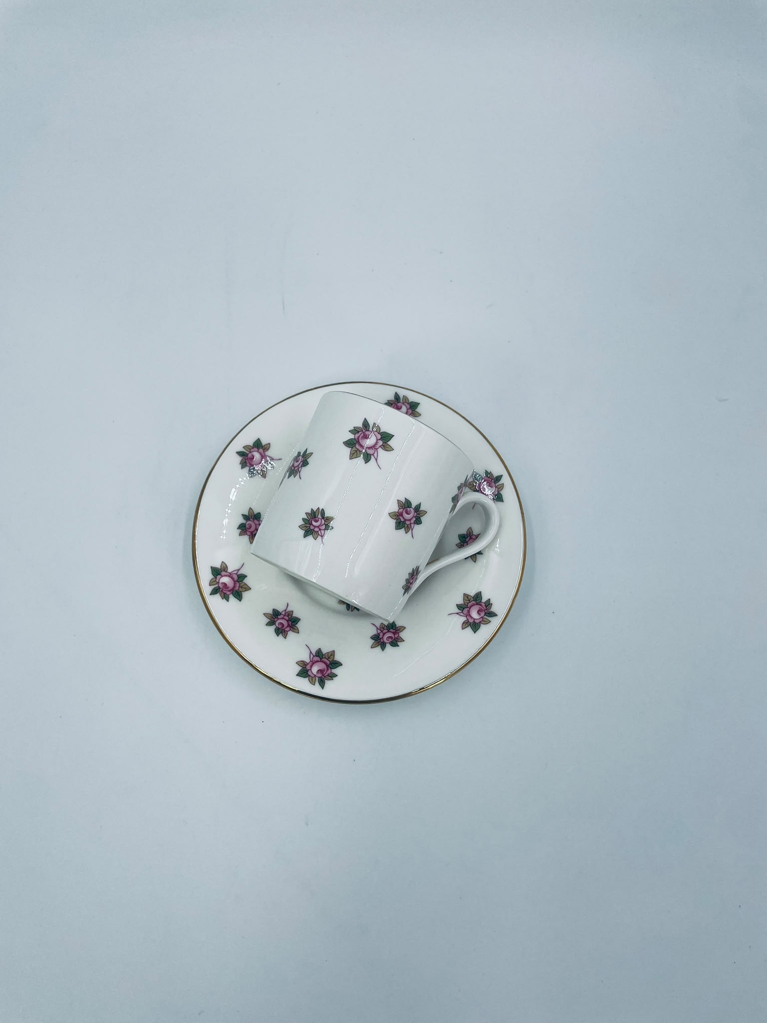 Zestaw śniadaniowy Filiżanka kolekcjonerska porcelanowa Aynsley Anglia - obrazek 5