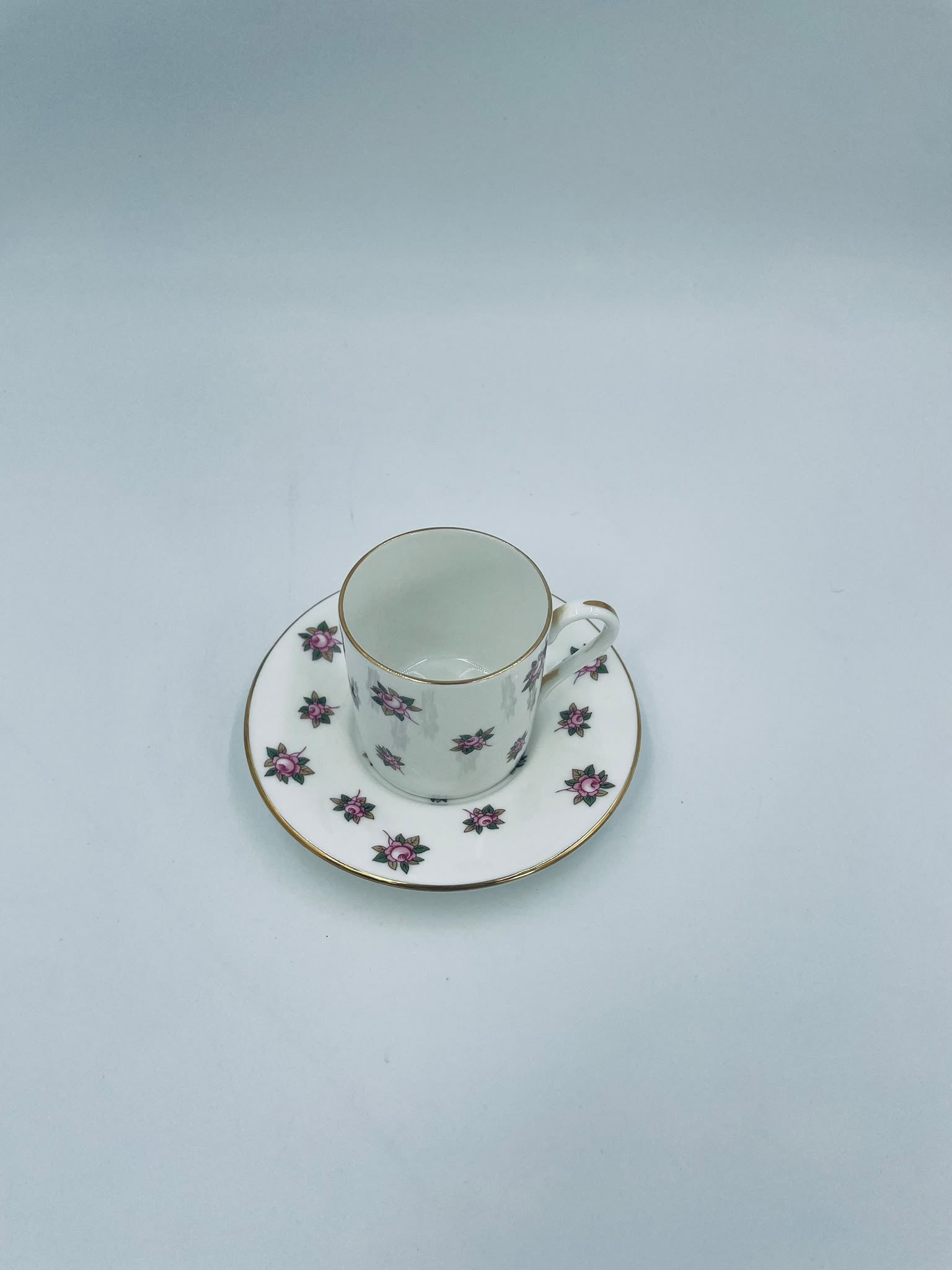 Zestaw śniadaniowy Filiżanka kolekcjonerska porcelanowa Aynsley Anglia - obrazek 10