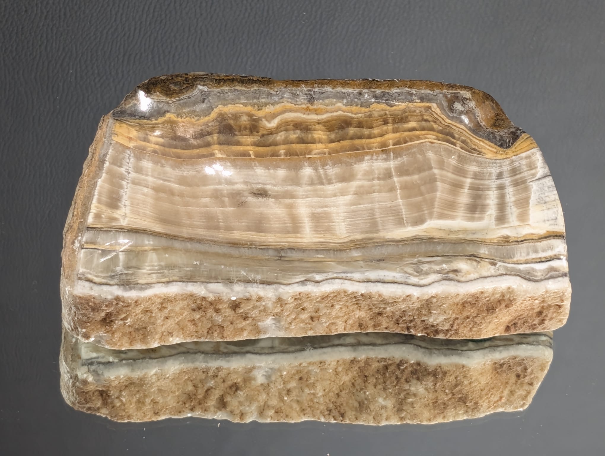 Minerał, kamień z naturalnego kamienia z onyksu Pakistański waga 220g - obrazek 3