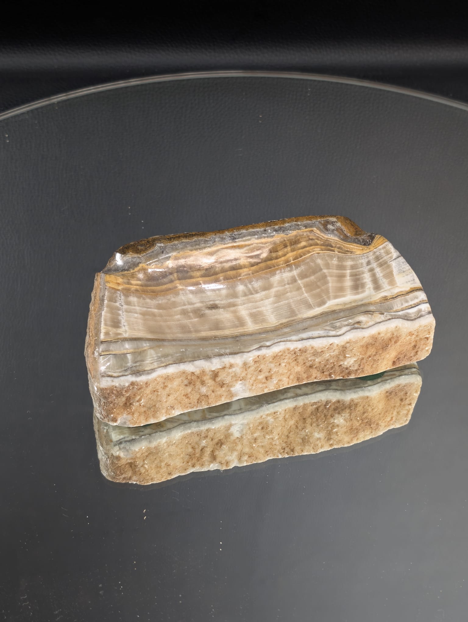 Minerał, kamień z naturalnego kamienia z onyksu Pakistański waga 220g - obrazek 8
