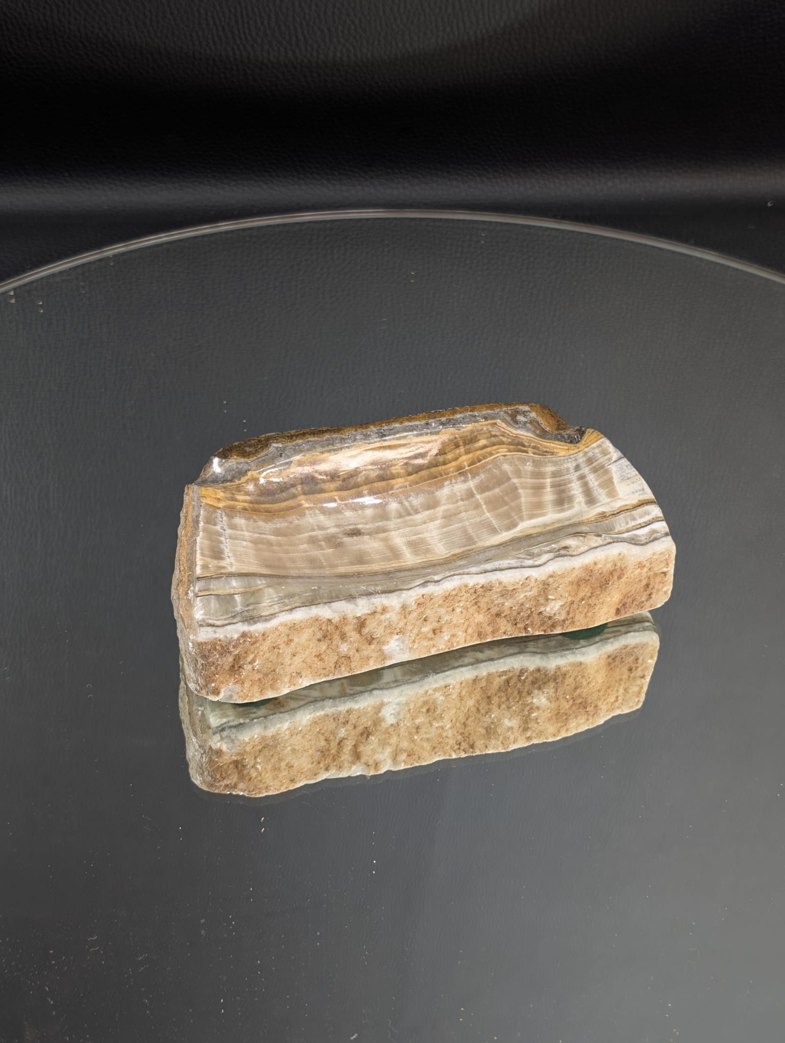 Minerał, kamień z naturalnego kamienia z onyksu Pakistański waga 220g - obrazek 10