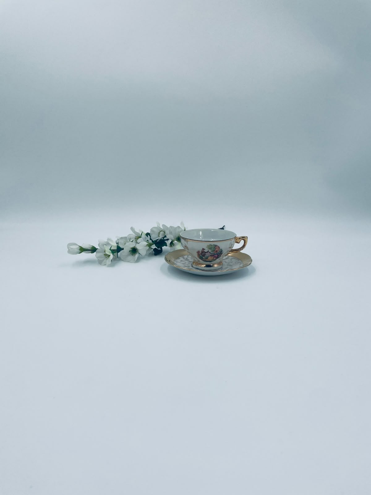 Zestaw śniadaniowy Filiżanka kolekcjonerska porcelanowa Włoska - obrazek 4