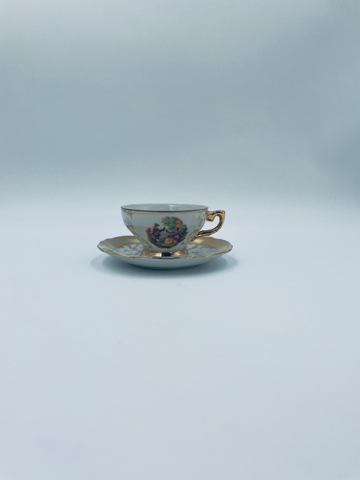 Zestaw śniadaniowy Filiżanka kolekcjonerska porcelanowa Włoska - obrazek 5