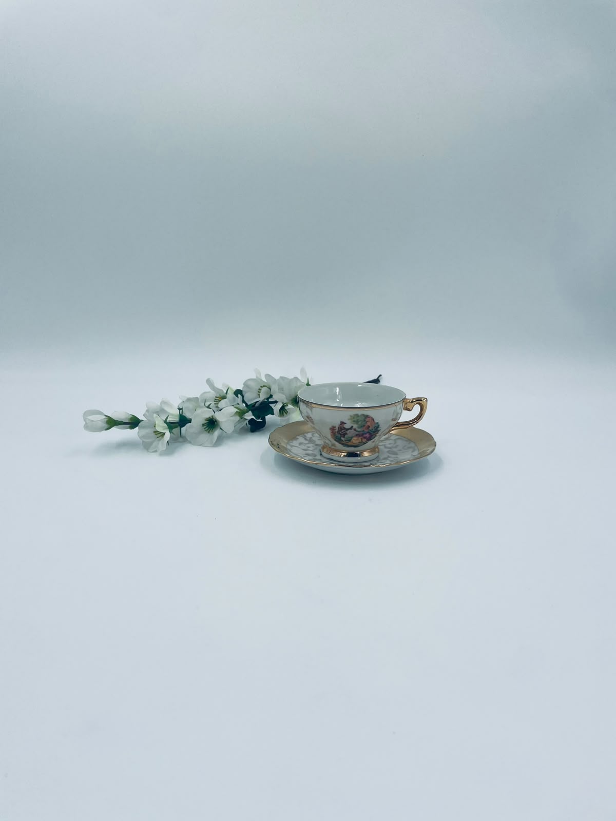 Zestaw śniadaniowy Filiżanka kolekcjonerska porcelanowa Włoska - obrazek 6