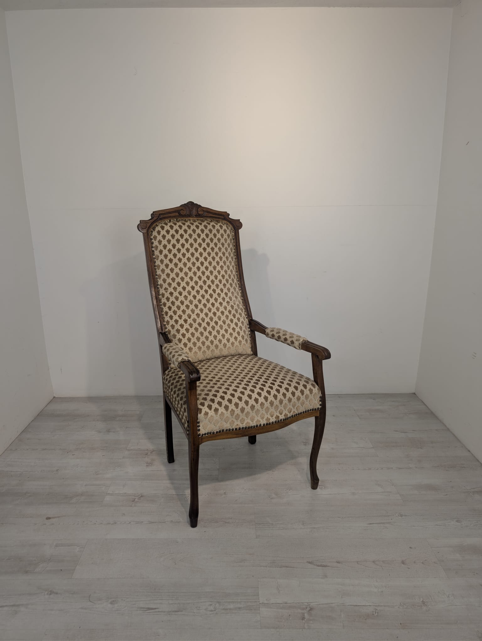 Antyczny fotel w stylU Ludwika XV na sprężynach - Image 4
