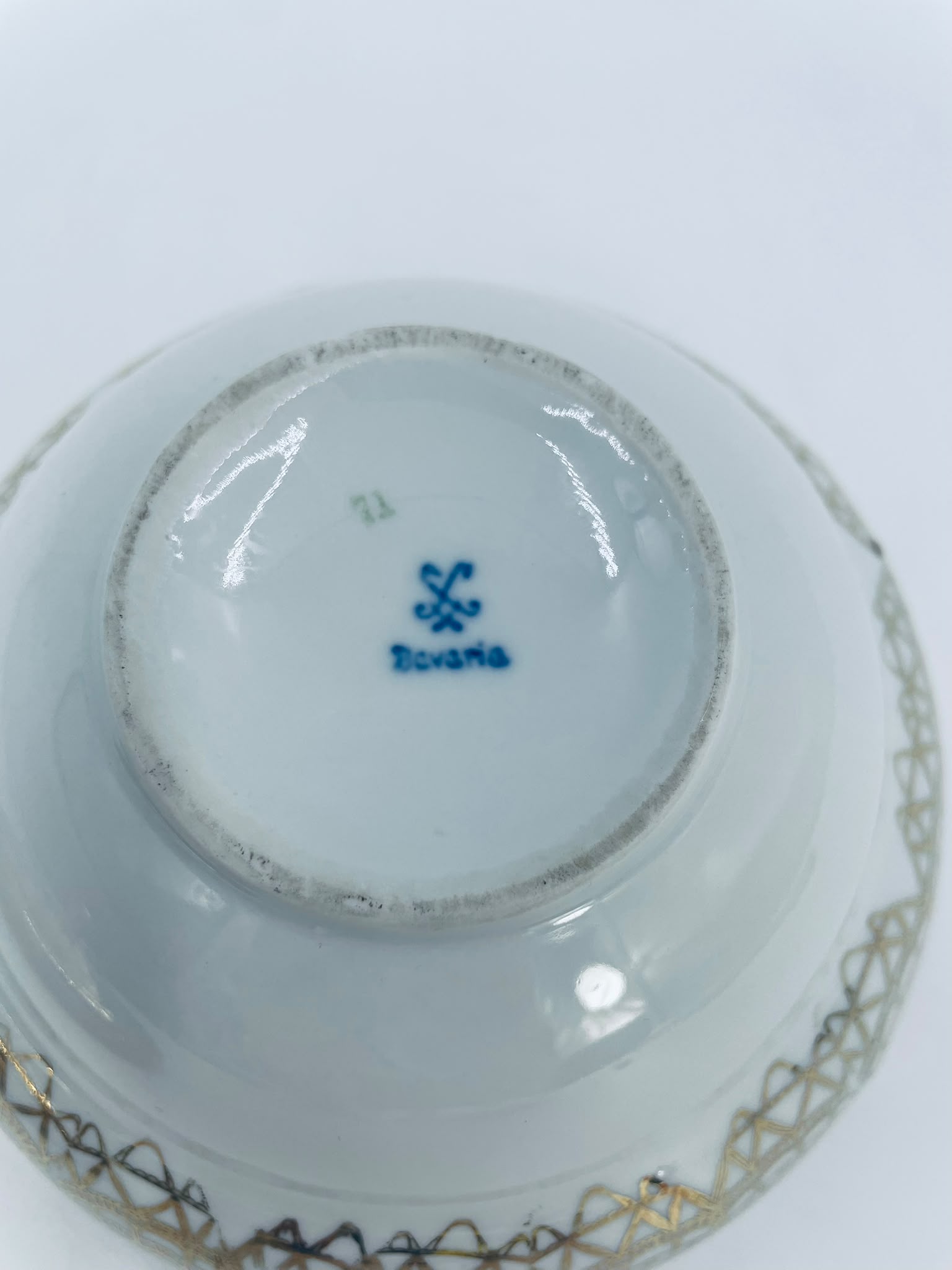 Zabytkowa bombonierka porcelanowa Oscar Schaller - obrazek 6