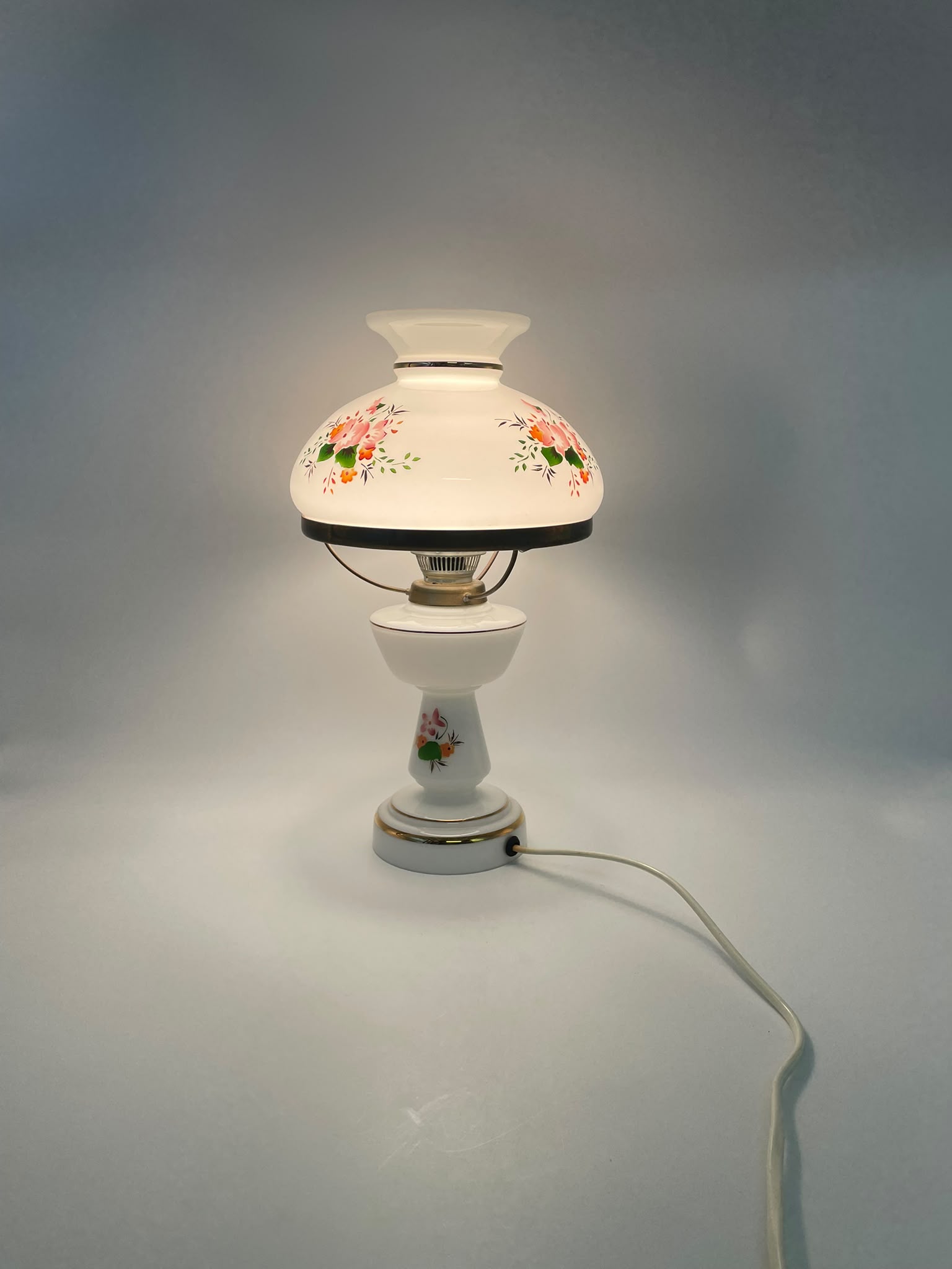 Antyczna lampa stołowa Vintage - Image 5