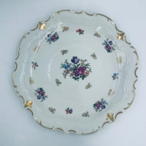 Talerz porcelanowy Democratic Republic Fin China lata 40-ste
