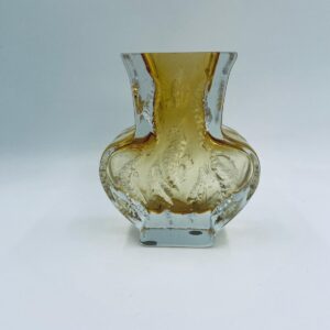 Wazon miodowy kryształowy Kurt Wokan lata 60/70-te